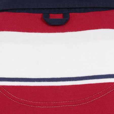 LJ27 - Men's Short Sleeve Rugby Shirt - Rouge