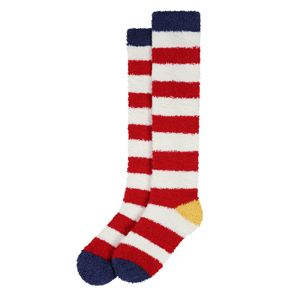 LJ2 - Long Fluffy Socks - Red