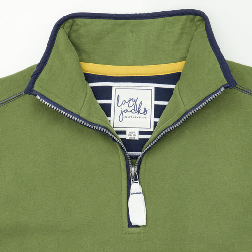 LJ3 - Ladies Quarter Zip Sweatshirt - Sage