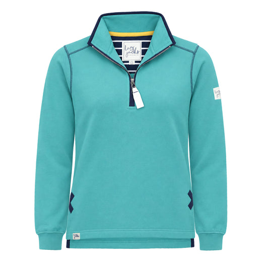 LJ3 - Ladies Quarter Zip Sweatshirt - Sea Green