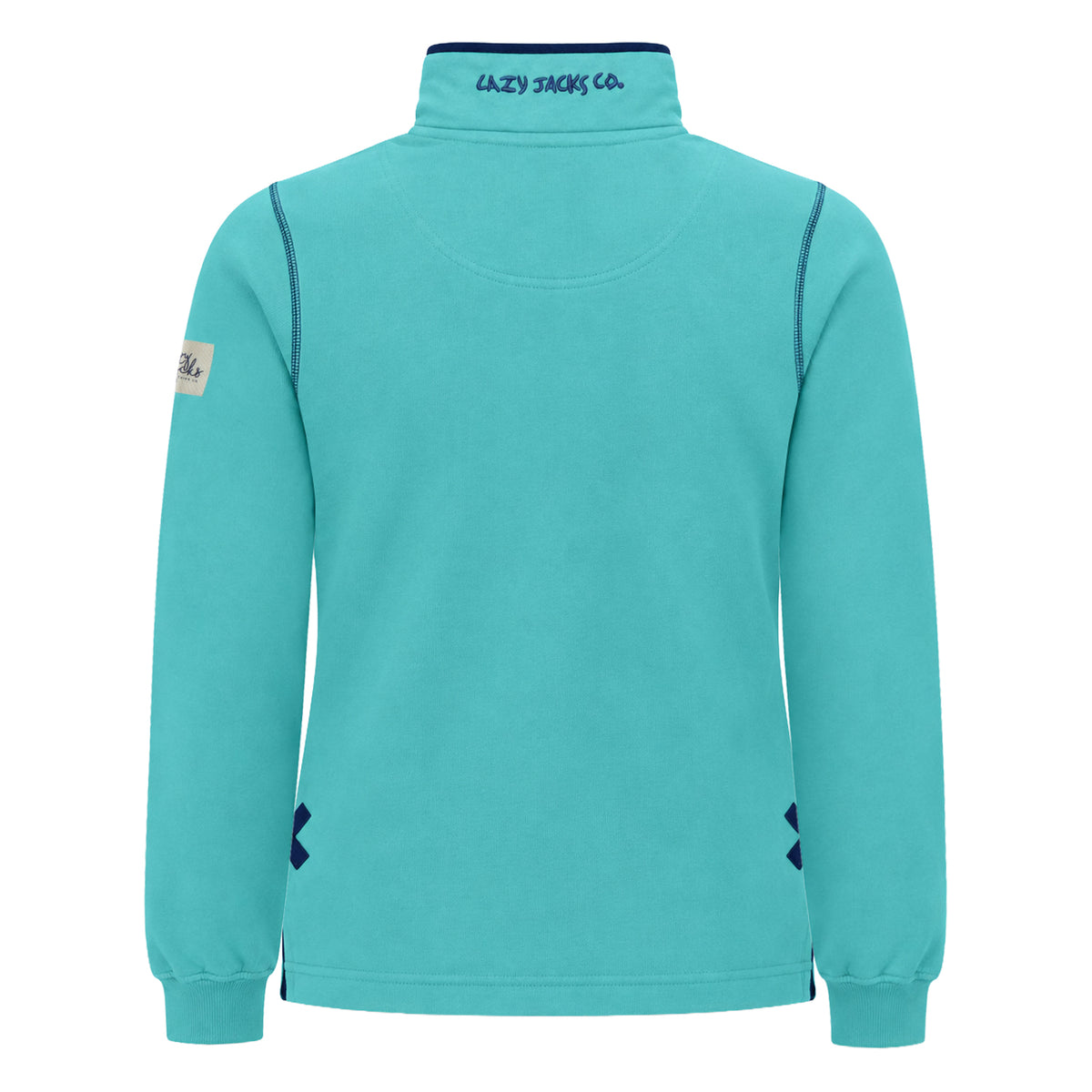 LJ3 - Ladies Quarter Zip Sweatshirt - Sea Green