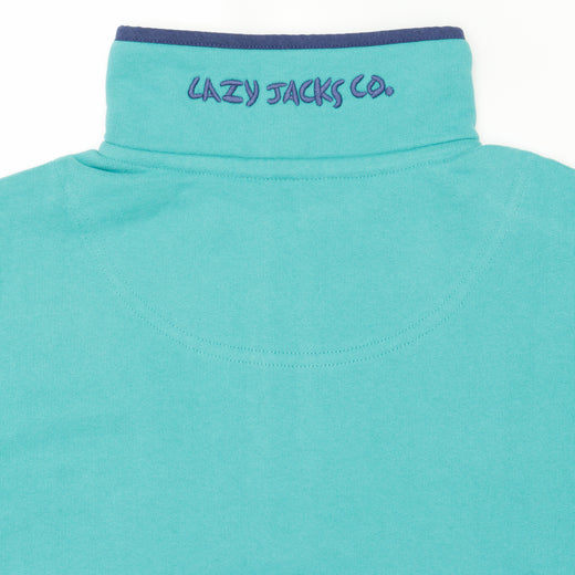 LJ3 - Ladies Quarter Zip Sweatshirt - Sea Green