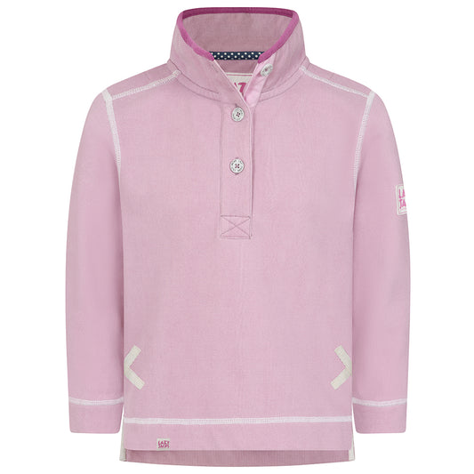 Sweat pull en coton rose fille Lazy Jacks taille 7-8 ans zippé Sweat pull en coton rose fille Lazy Jacks taille 7-8 ans zippé