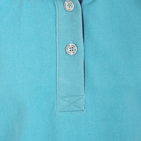 LJ301C - Girls Pique Button Neck Sweatshirt - Spearmint