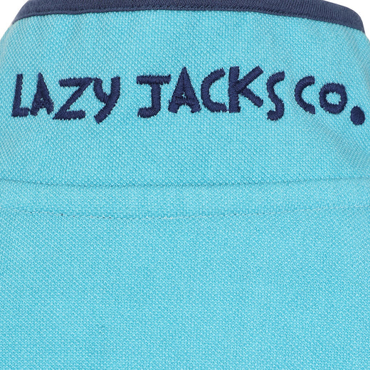 LJ301C - Girls Pique Button Neck Sweatshirt - Spearmint