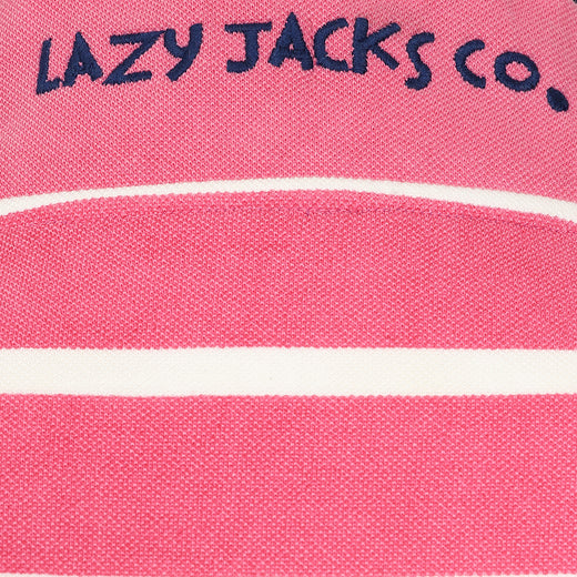LJ301S - Pique Button Neck Sweatshirt - Cherry