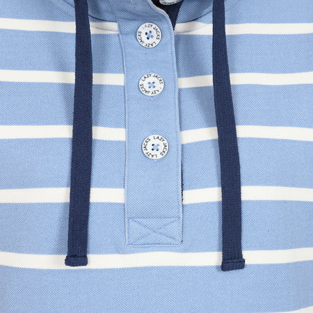 LJ301S - Pique Button Neck Sweatshirt - Sky