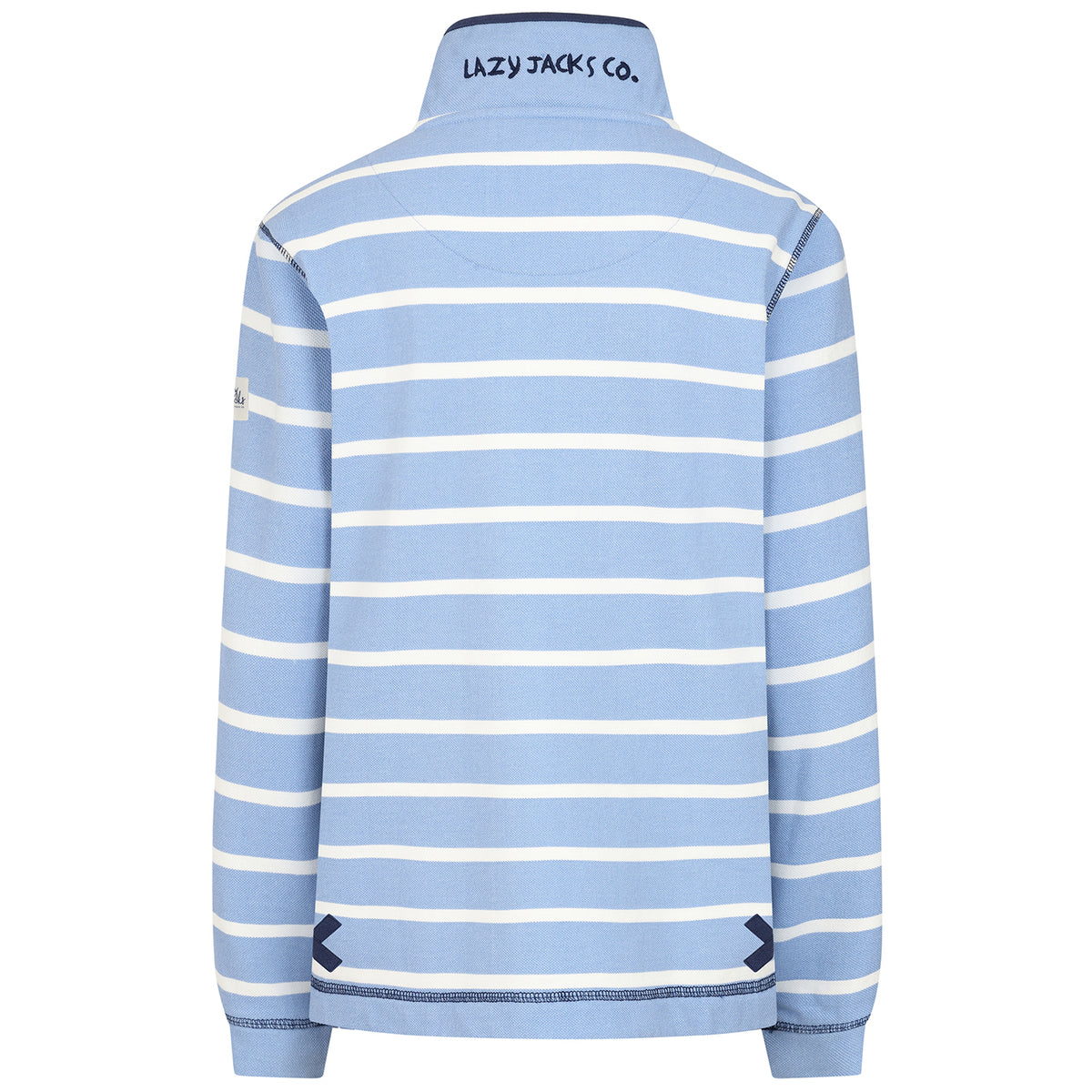 LJ301S - Pique Button Neck Sweatshirt - Sky
