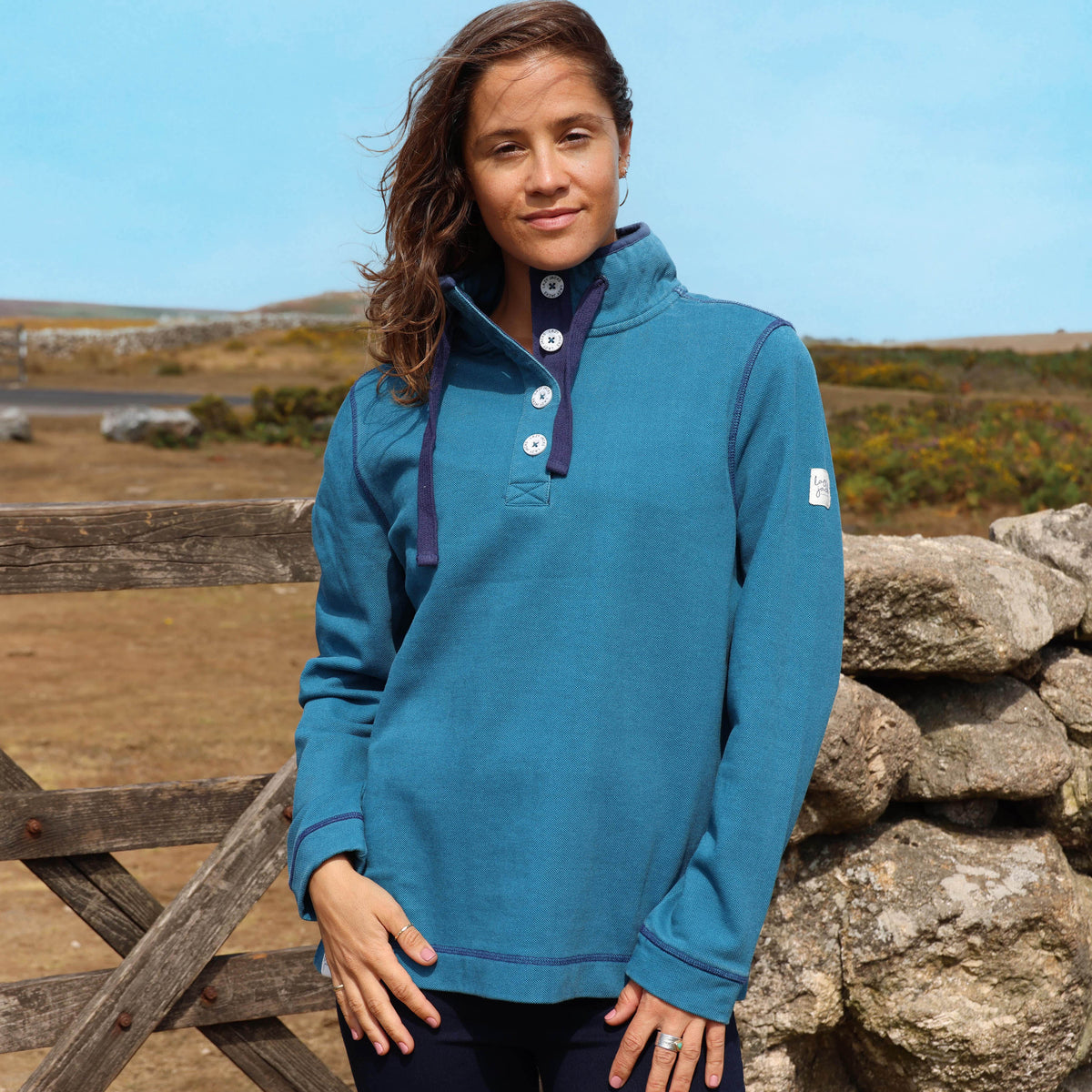 LJ301 - Ladies Pique Sweatshirt - Teal