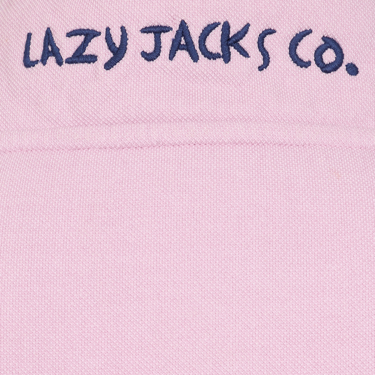 LJ301 - Pique Button Neck Sweatshirt - Pink