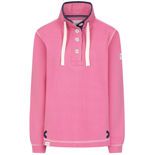 LJ301 - Pique Button Neck Sweatshirt - Salmon
