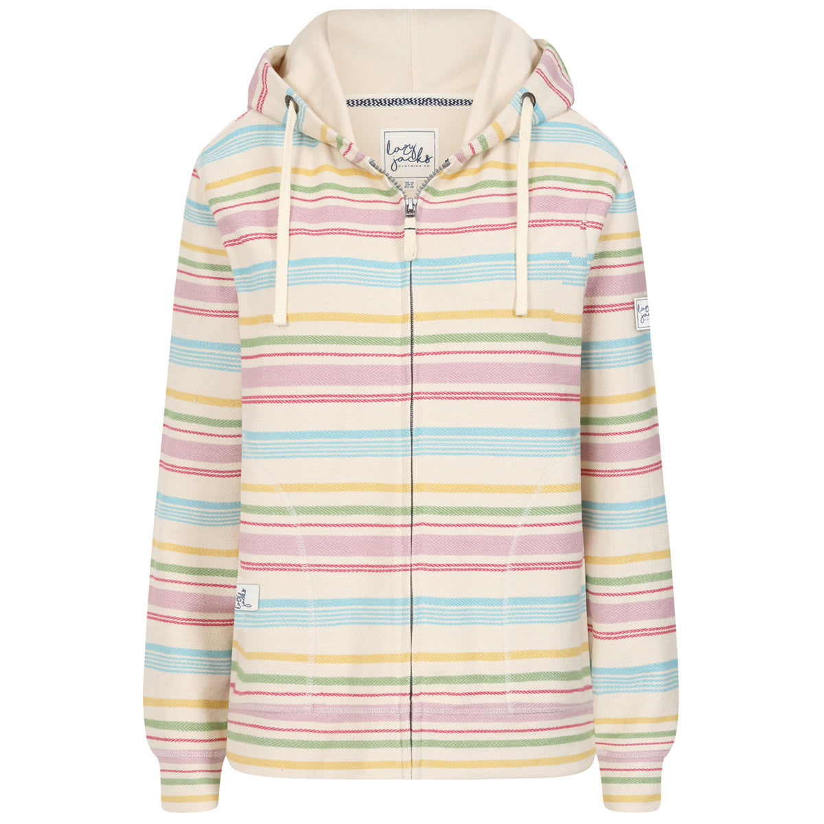 LJ302 - Ladies Ful Zip Hoodie - Pastels