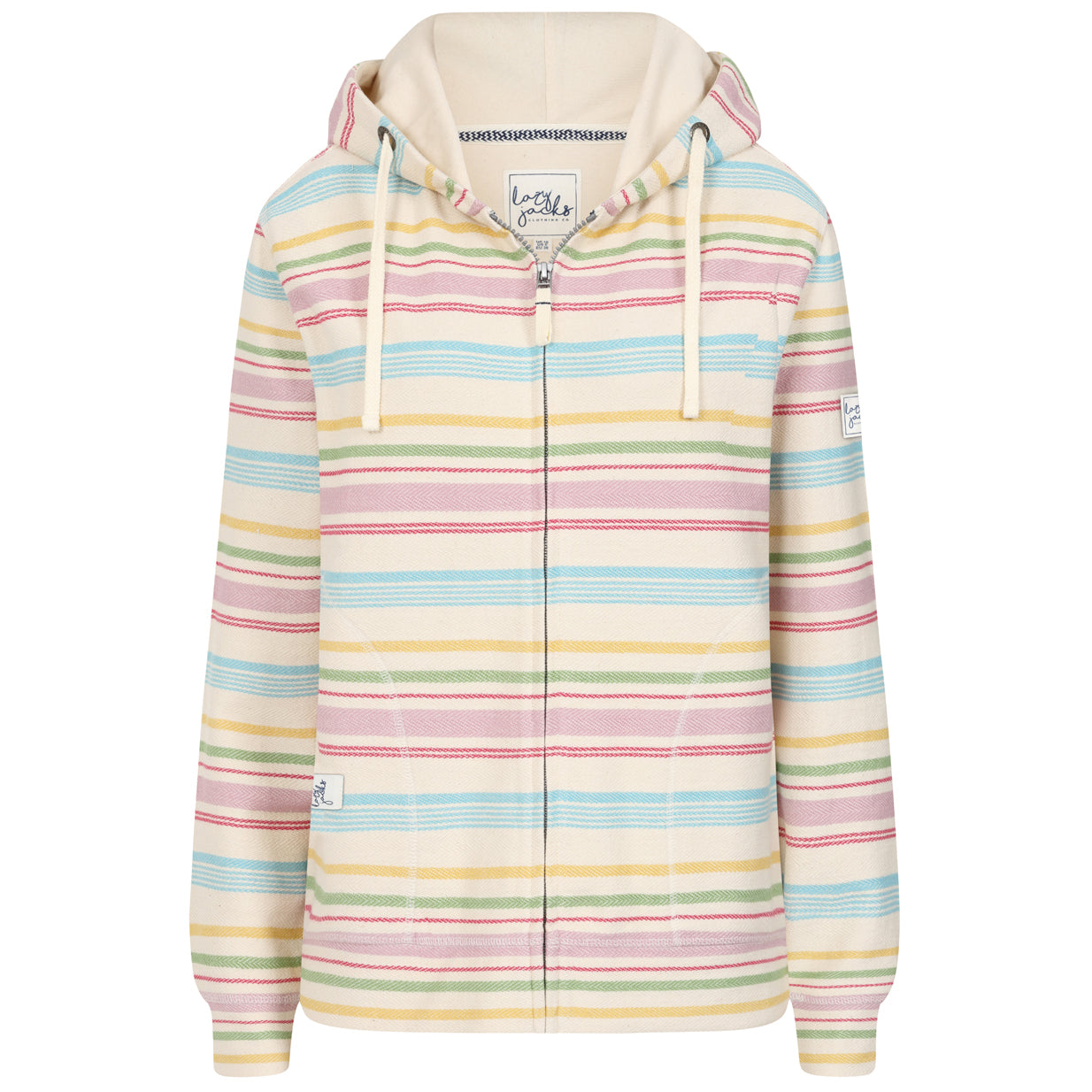 LJ302 - Ladies Ful Zip Hoodie - Pastels