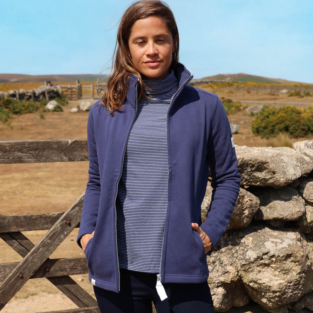 LJ320S - Lightweight Roll Neck Top - Twilight
