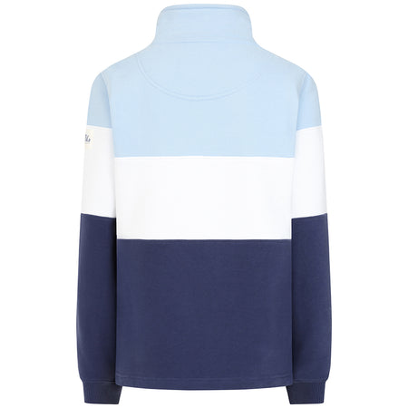 LJ322 - Ladies Quarter Zip Sweatshirt - Sky/Twilight