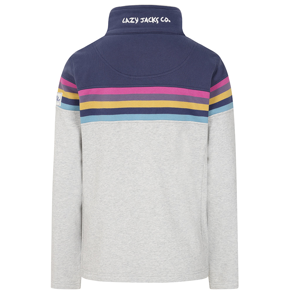 LJ32 - Full Zip Sweatshirt - Grey Marl