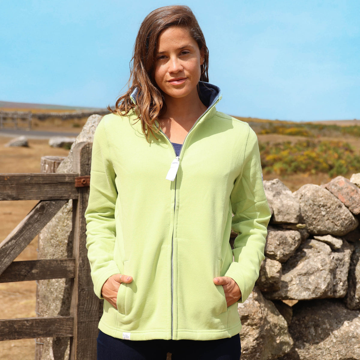 LJ33 - Ladies Full Zip Sweatshirt - Lime
