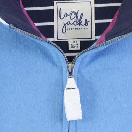 LJ33 - Ladies Full Zip Sweatshirt - Blue