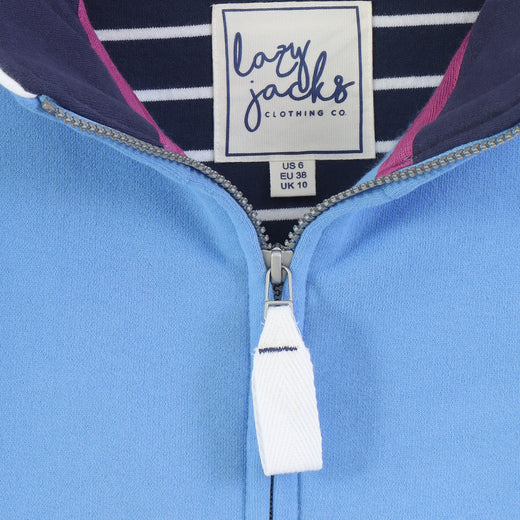 LJ33 - Ladies Full Zip Sweatshirt - Blue