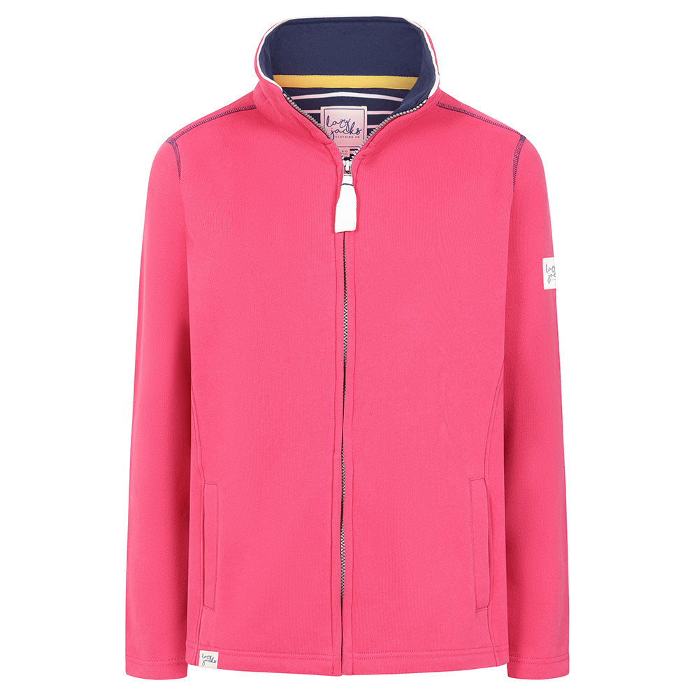 LJ33 - Ladies Full Zip Sweatshirt - Cherry