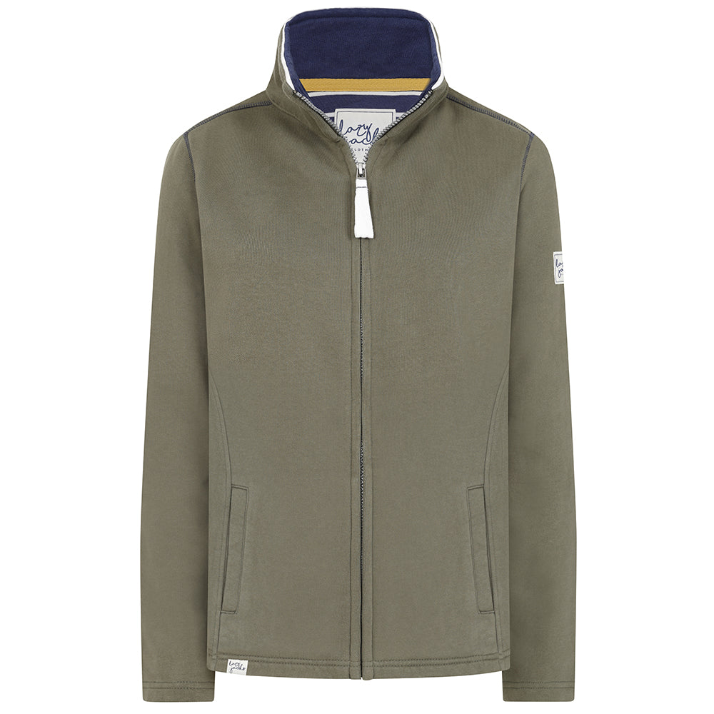 LJ33 - Ladies Full Zip Sweatshirt - Khaki