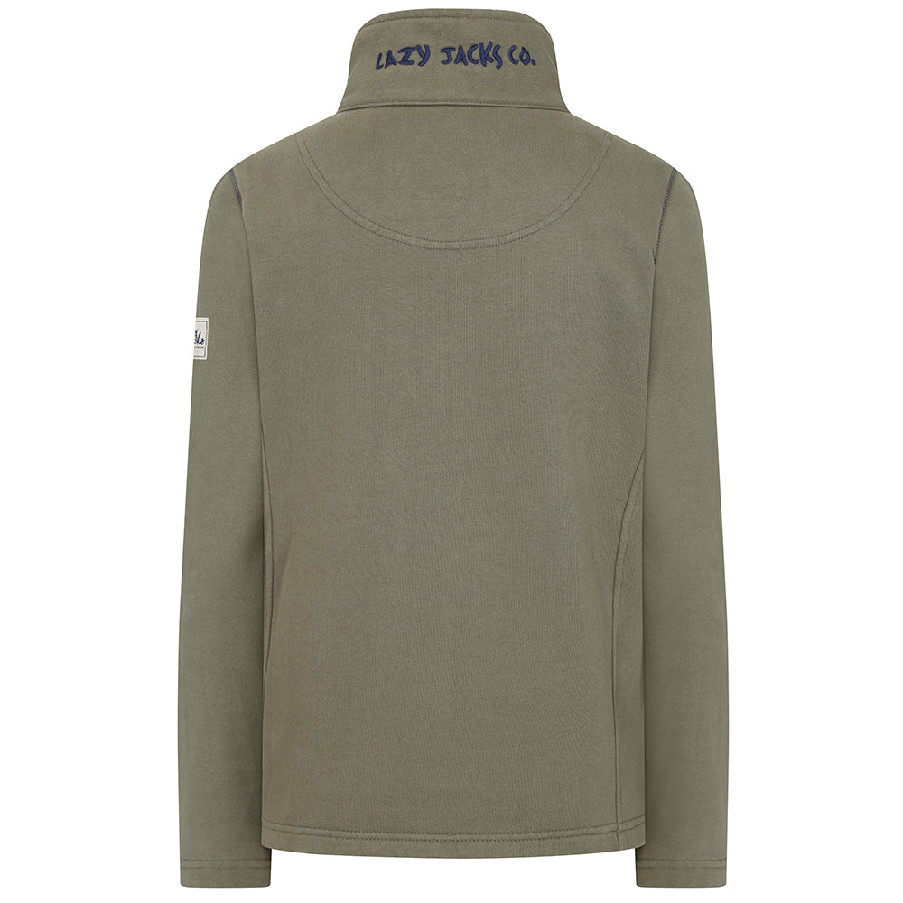 LJ33 - Ladies Full Zip Sweatshirt - Khaki