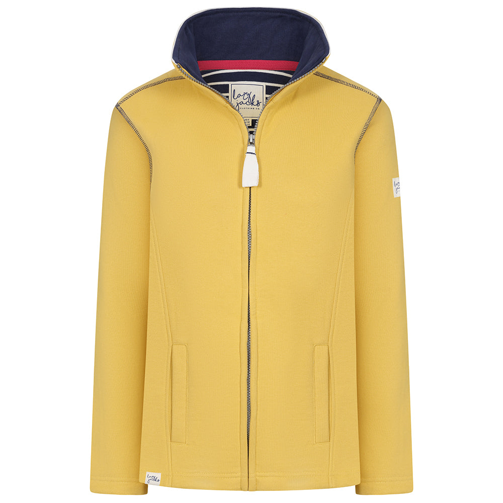 LJ33 - Ladies Full Zip Sweatshirt - Lemon – Lazy Jacks