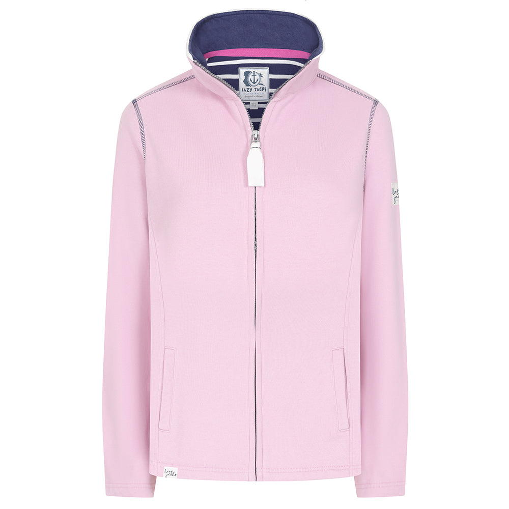 LJ33 - Ladies Full Zip Sweatshirt - Pink