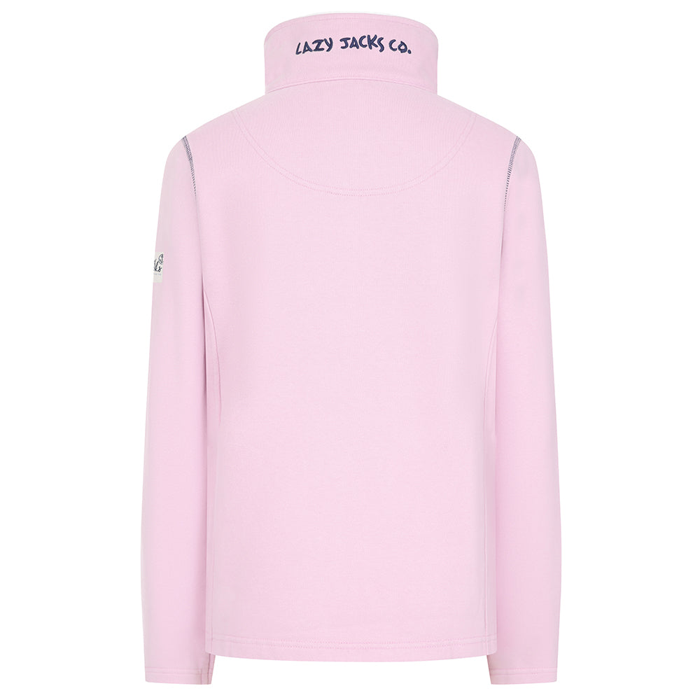 LJ33 - Ladies Full Zip Sweatshirt - Pink