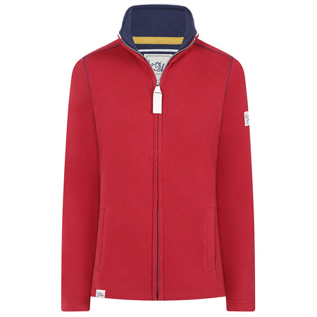 LJ33 - Ladies Full Zip Sweatshirt - Red