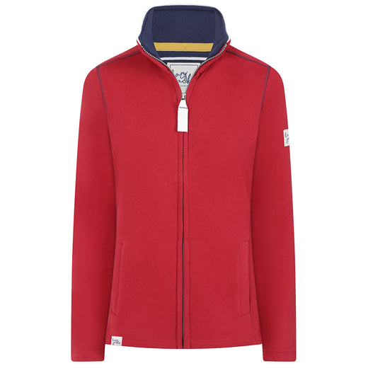 LJ33 - Ladies Full Zip Sweatshirt - Red