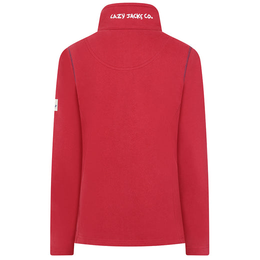 LJ33 - Ladies Full Zip Sweatshirt - Red
