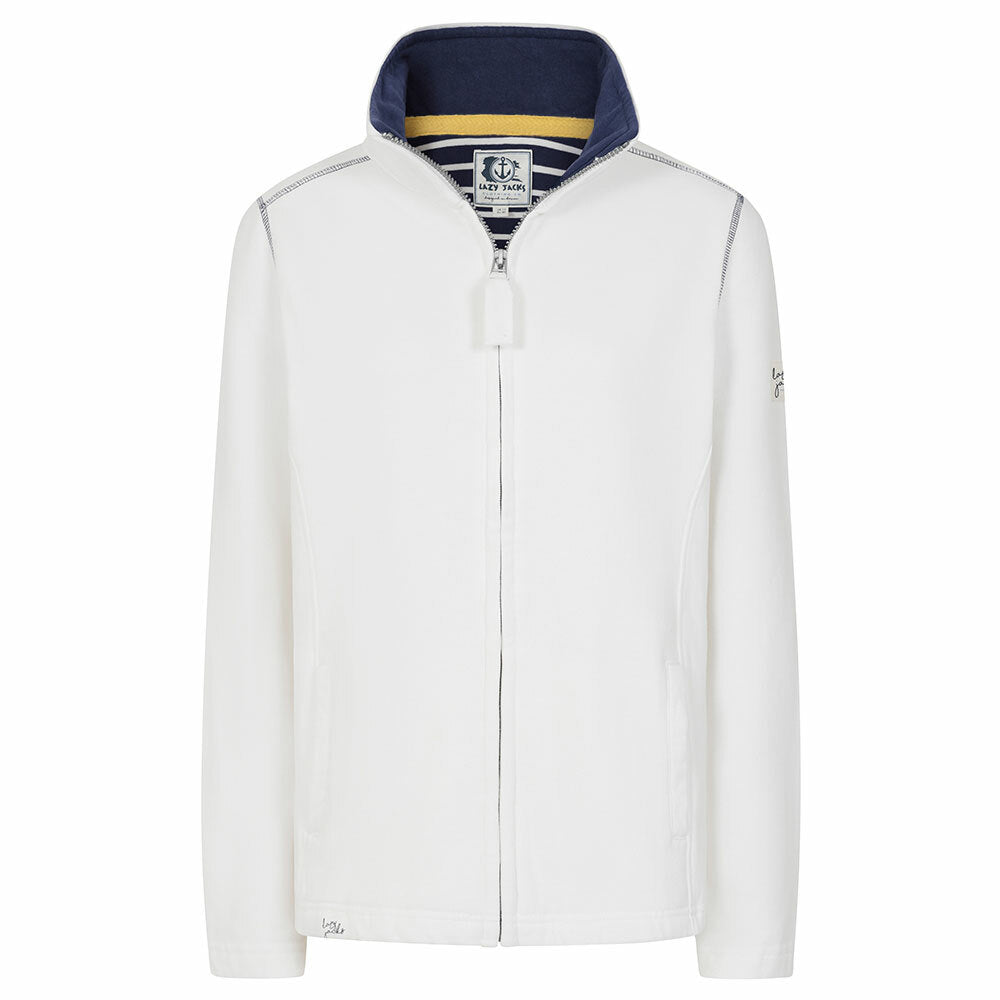 LJ33 - Ladies Full Zip Sweatshirt - White
