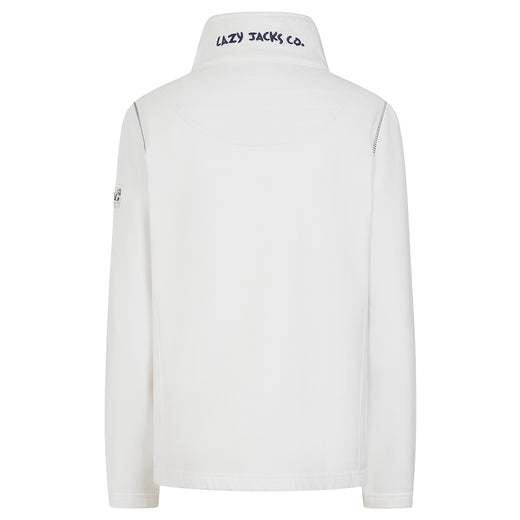 LJ33 - Ladies Full Zip Sweatshirt - White