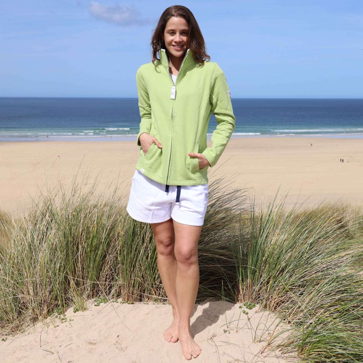LJ33 - Ladies Full Zip Sweatshirt - Lime