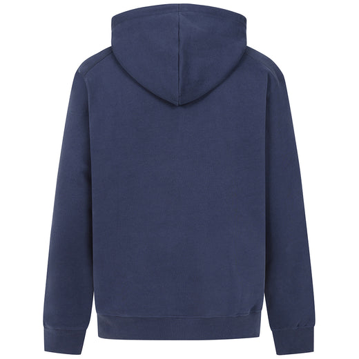LJ34 - Men's Hooded Button Neck Sweatshirt - Marine