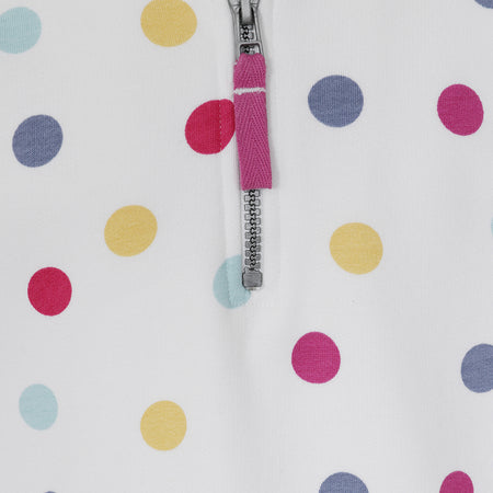 LJ3CP - Girls Printed 1/4 Zip - Spot