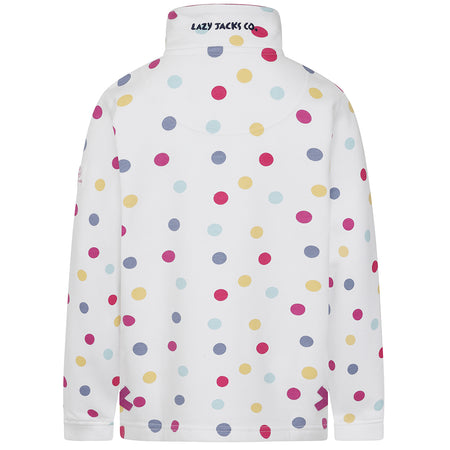 LJ3CP - Girls Printed 1/4 Zip - Spot
