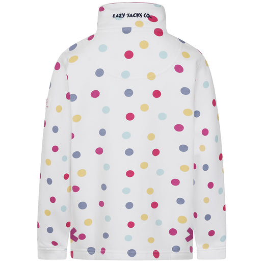 LJ3CP - Girls Printed 1/4 Zip - Spot