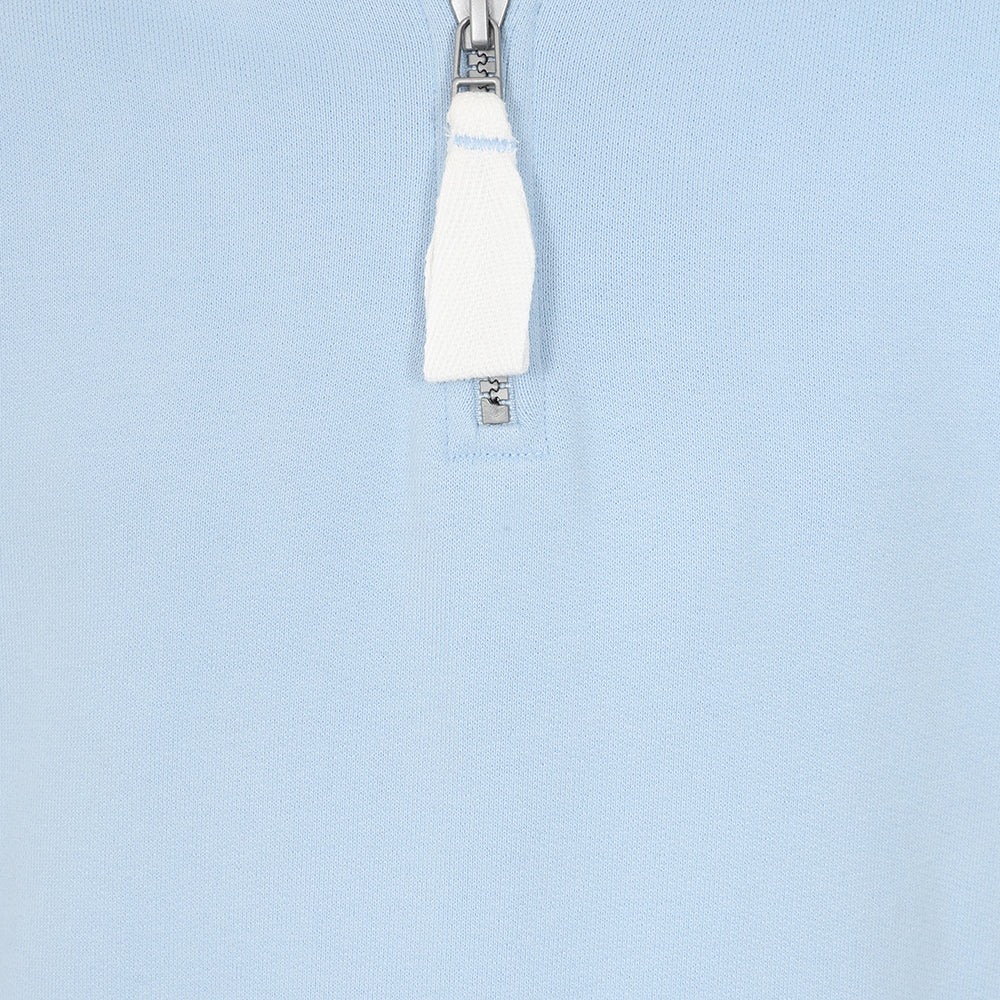 LJ3C - Girl's 1/4 Zip Sweatshirt - Sky