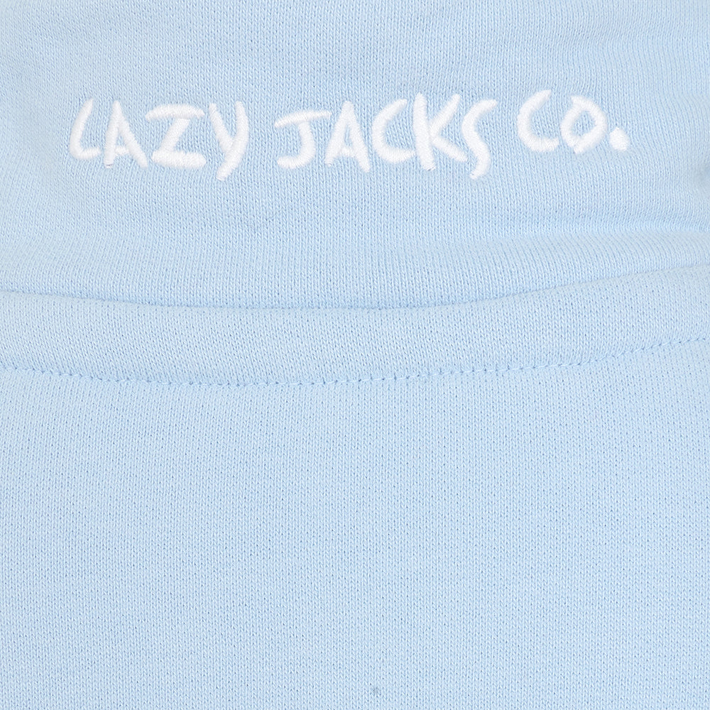 LJ3C - Girl's 1/4 Zip Sweatshirt - Sky