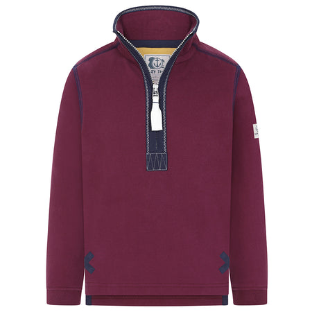 LJ40C - Boys 1/4 Zip - Currant