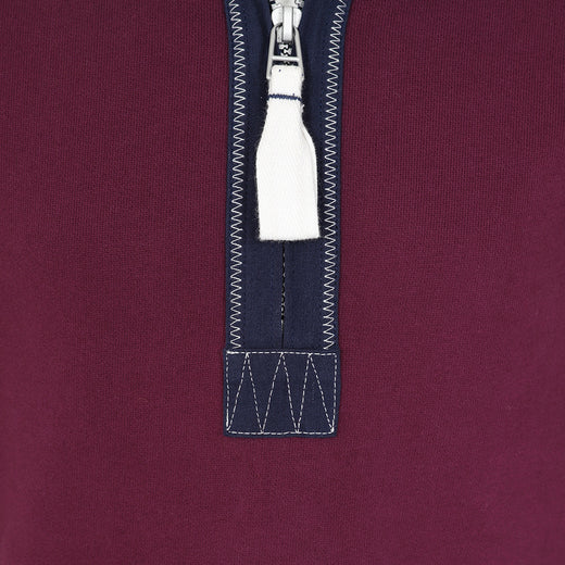 LJ40C - Boys 1/4 Zip - Currant
