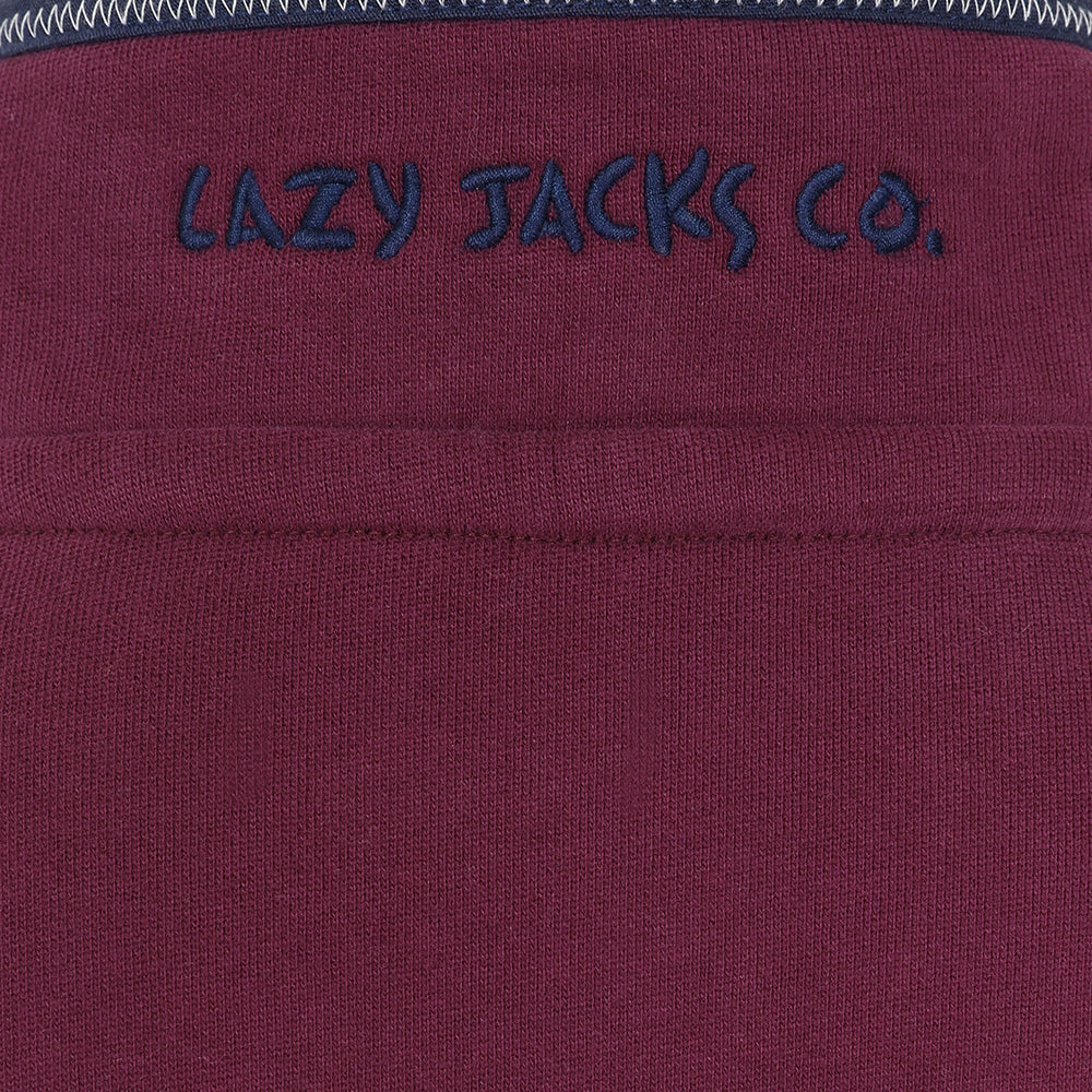 LJ40C - Boys 1/4 Zip - Currant