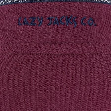 LJ40C - Boys 1/4 Zip - Currant