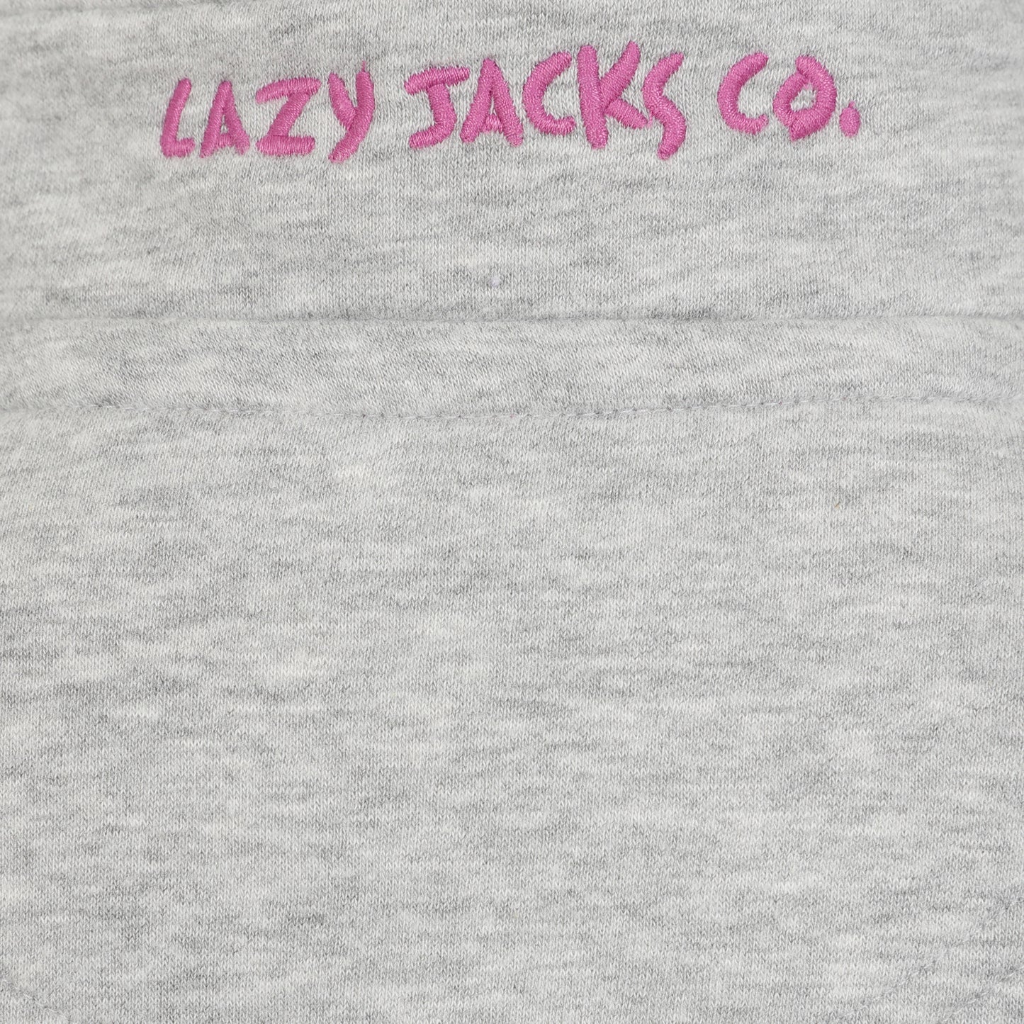 LJ3C - Girl's 1/4 Zip Sweatshirt - Grey Marl