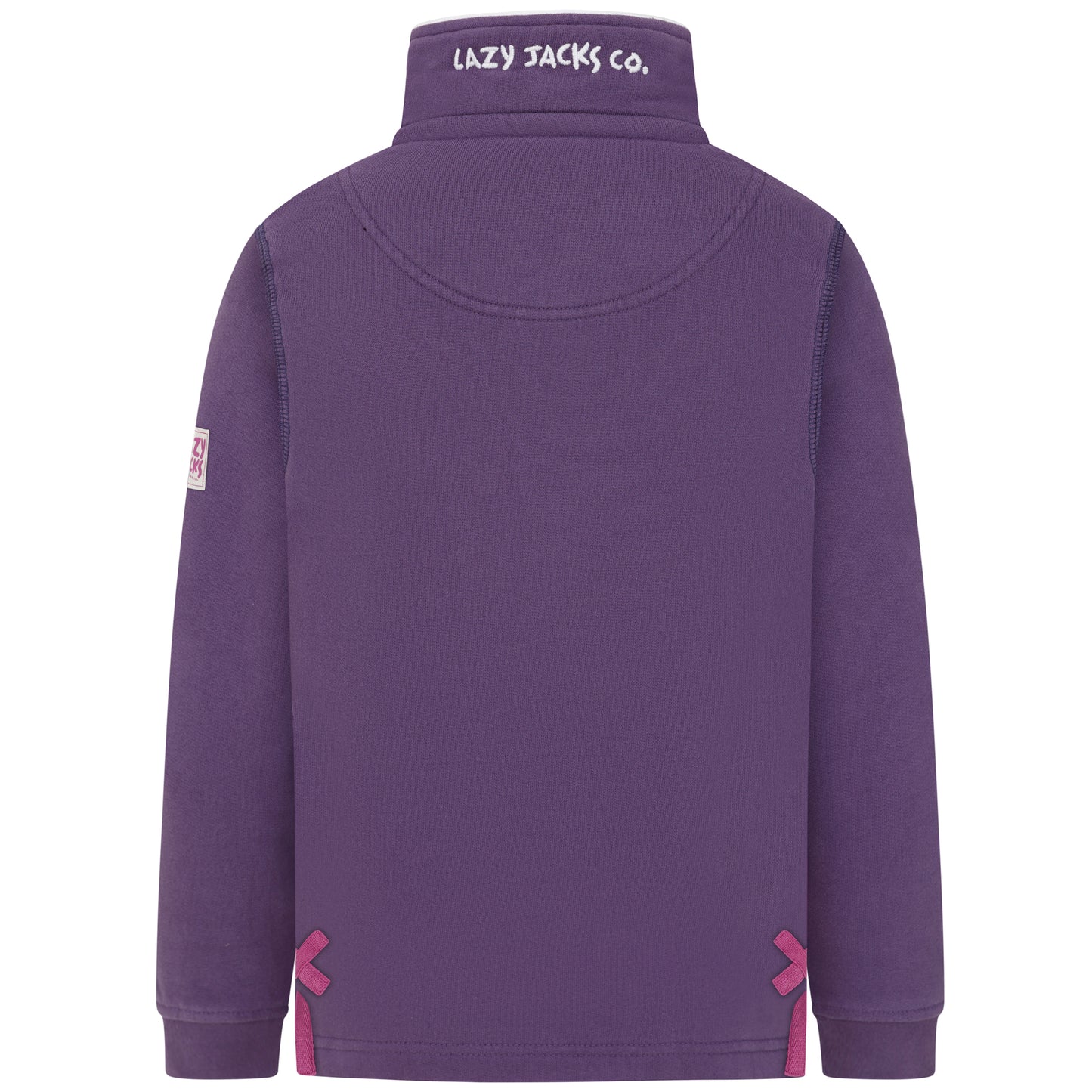 LJ3C - Girl's 1/4 Zip Sweatshirt - Loganberry