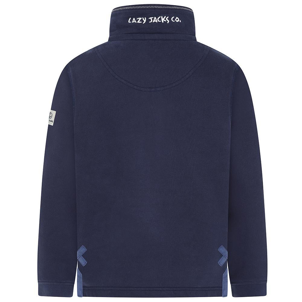 LJ40C - Boy's 1/4 Zip Sweatshirt - Marine