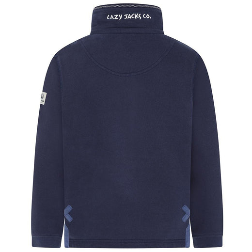 LJ40C - Boy's 1/4 Zip Sweatshirt - Marine