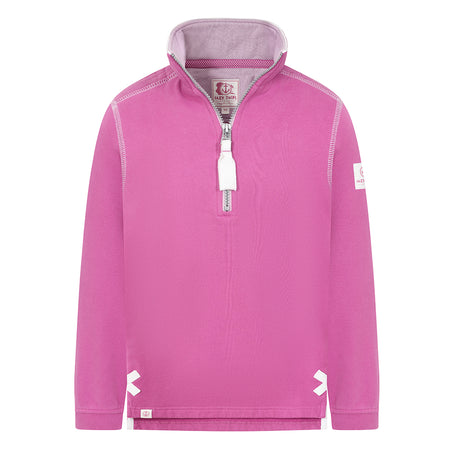 LJ3C - Girls Quarter Zip - Raspberry